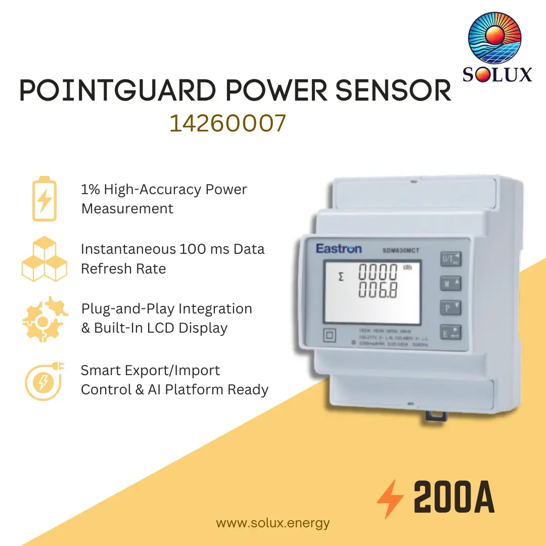 Pointguard 14260007 Power Sensor External 3CTs 200A DH