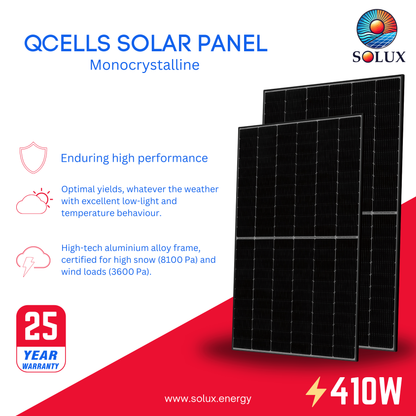 This is an image of Q.Peak Duo BLK ML-G10+ 410 Solar Panels