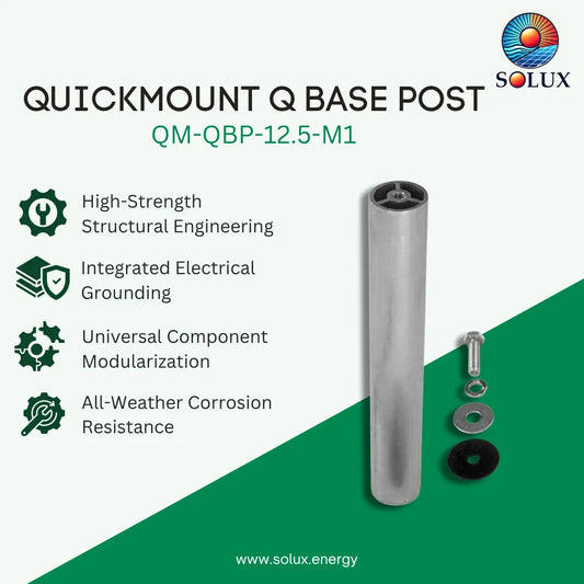 Quick Mount QM-QBP-12.5-M1 QBase 12.5" Post, Mill
