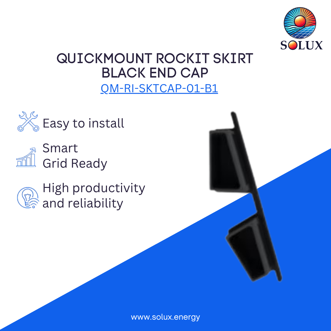 QuickMount RockIt Skirt QM-RI-SKTCAP-01-B1 Black End Cap