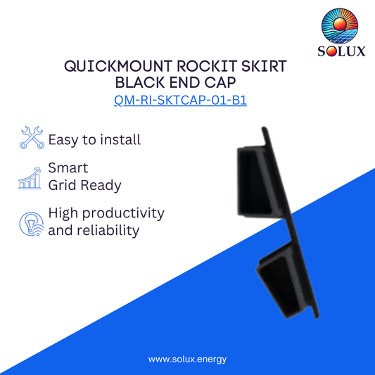 QuickMount RockIt Skirt QM-RI-SKTCAP-01-B1 Black End Cap