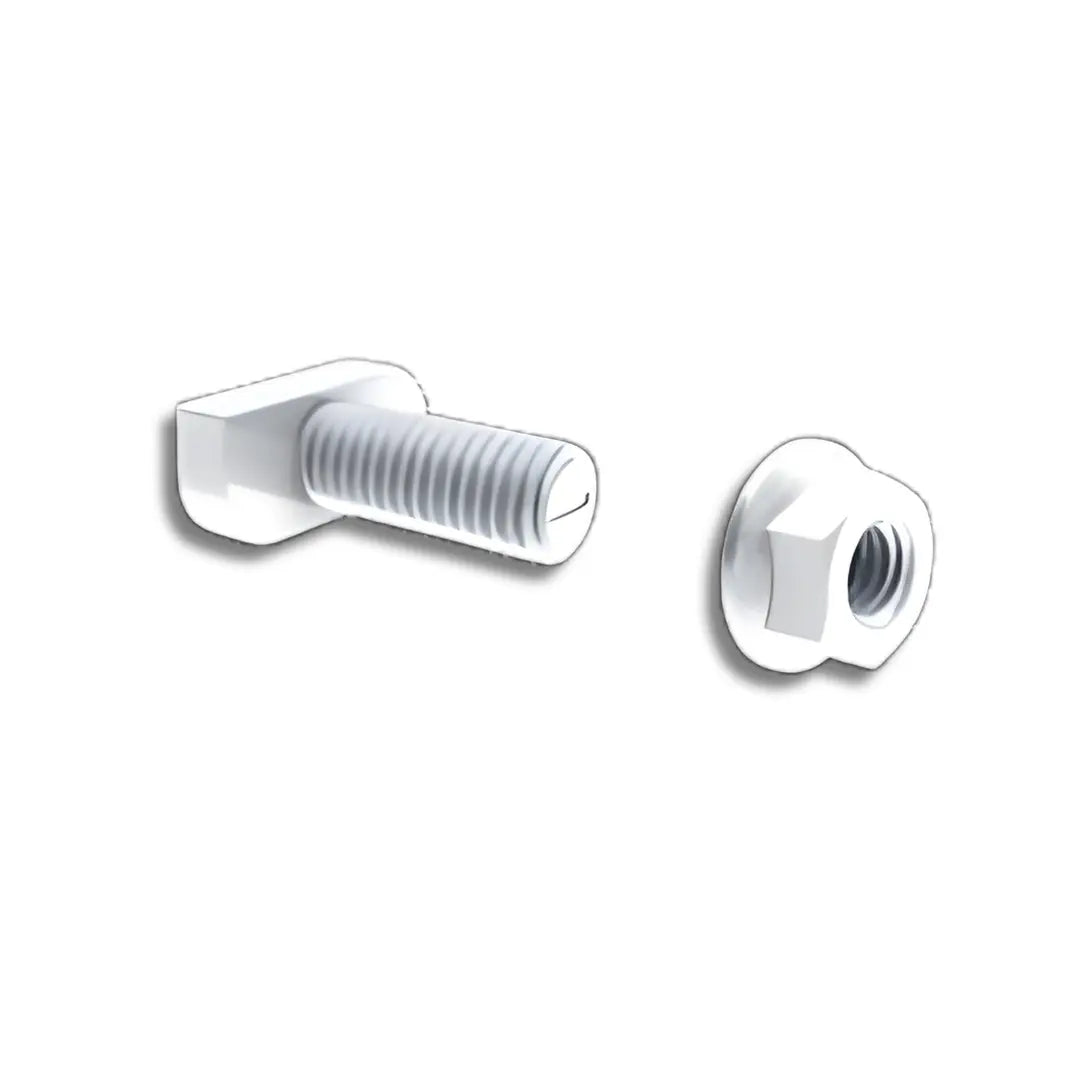 Product Image of QMR-TB20P-A-300 T-bolt and nut set for roof fastener in a white background