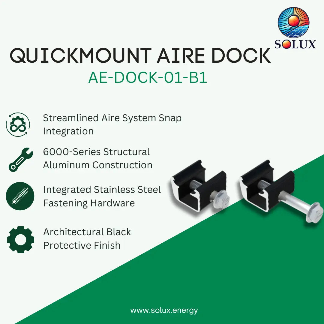 QuickMount M IR Aire Dock, Black