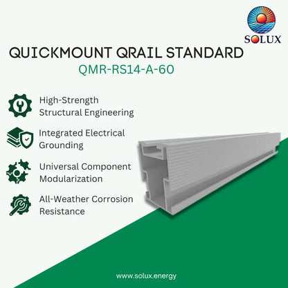 Quick Mount QRail Standard, 14 ft., Mill