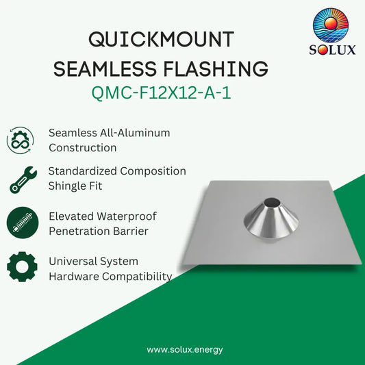 Quick Mount Seamless Flashing, 12" x 12", Mill, 3003
