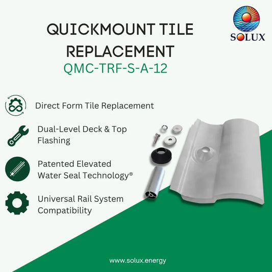 Quick Mount Tile Replacement Flashing, S-Tile, Mill