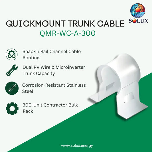 Quick Mount Trunk/PV Cable, SS [25 bags of 12]
