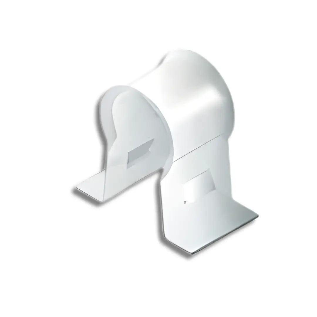 A high-resolution QMR-WC-A-300 product image, featuring a 304 stainless steel clip designed to securely fasten PV wires and trunk cables to solar racking rails White BG.webp]. This durable, tool-free clip ensures a professional, organized wire run that prevents cable sag and maintains NEC code compliance for long-term residential PV array performance