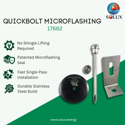 Quickscrews 17662 QB2 KIT, With 3“ Microflashing