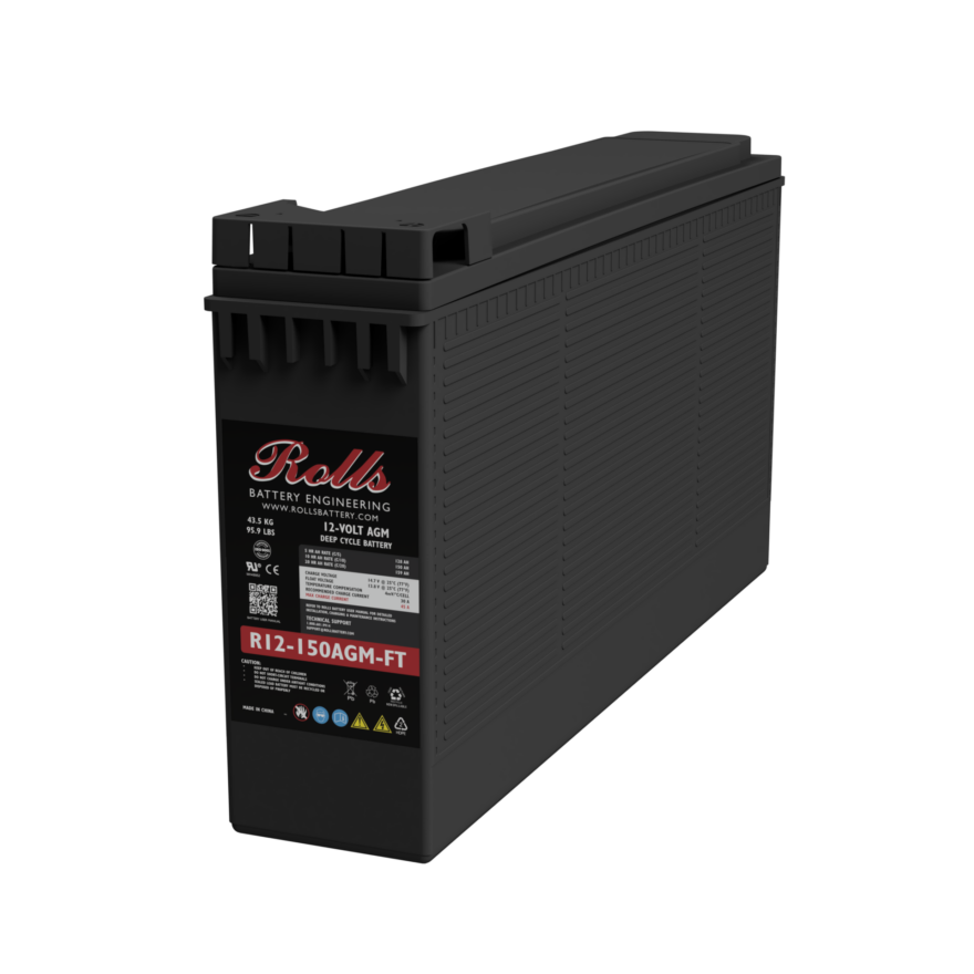 Rolls Surrette R12-150AGM-FT 12VDC 159 Ah  AGM Battery