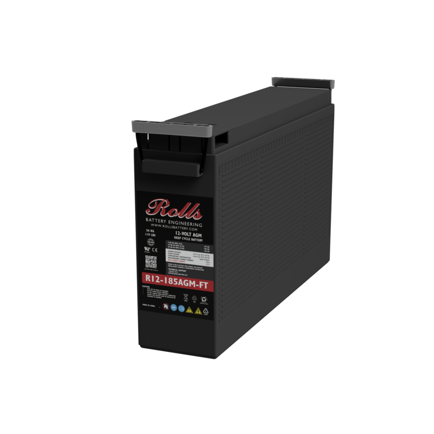 Rolls Surrette R12-185AGM-FT 12VDC 196 Ah  AGM Battery