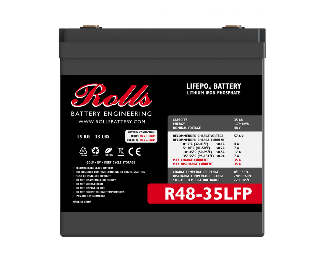 Rolls Surrette R48-35LFP 35Ah Lithium Battery