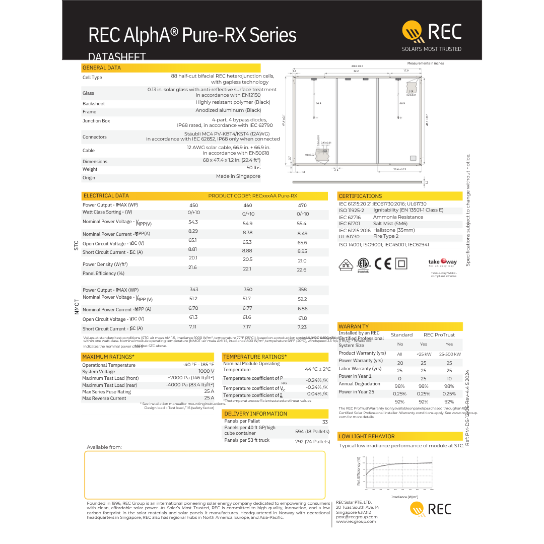 REC-450-AA-PURE-RX rec 450 pure rx
