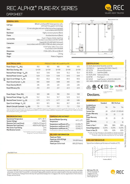 REC470AA-PURE-RX-DC solar domestic content