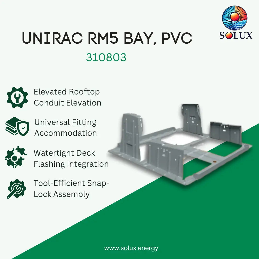 Unirac RM5 Bay, PVC (Sold Individually, Pkg Qty 200)
