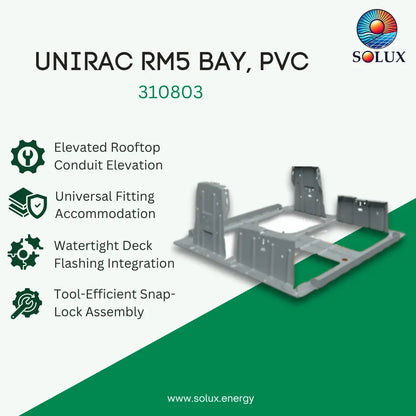 Unirac RM5 Bay, PVC (Sold Individually, Pkg Qty 200)