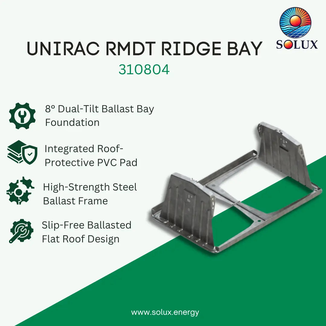 Unirac RMDT Ridge Bay, PVC (Sold Individually, Pkg Qty 150)