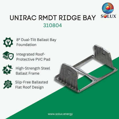 Unirac RMDT Ridge Bay, PVC (Sold Individually, Pkg Qty 150)