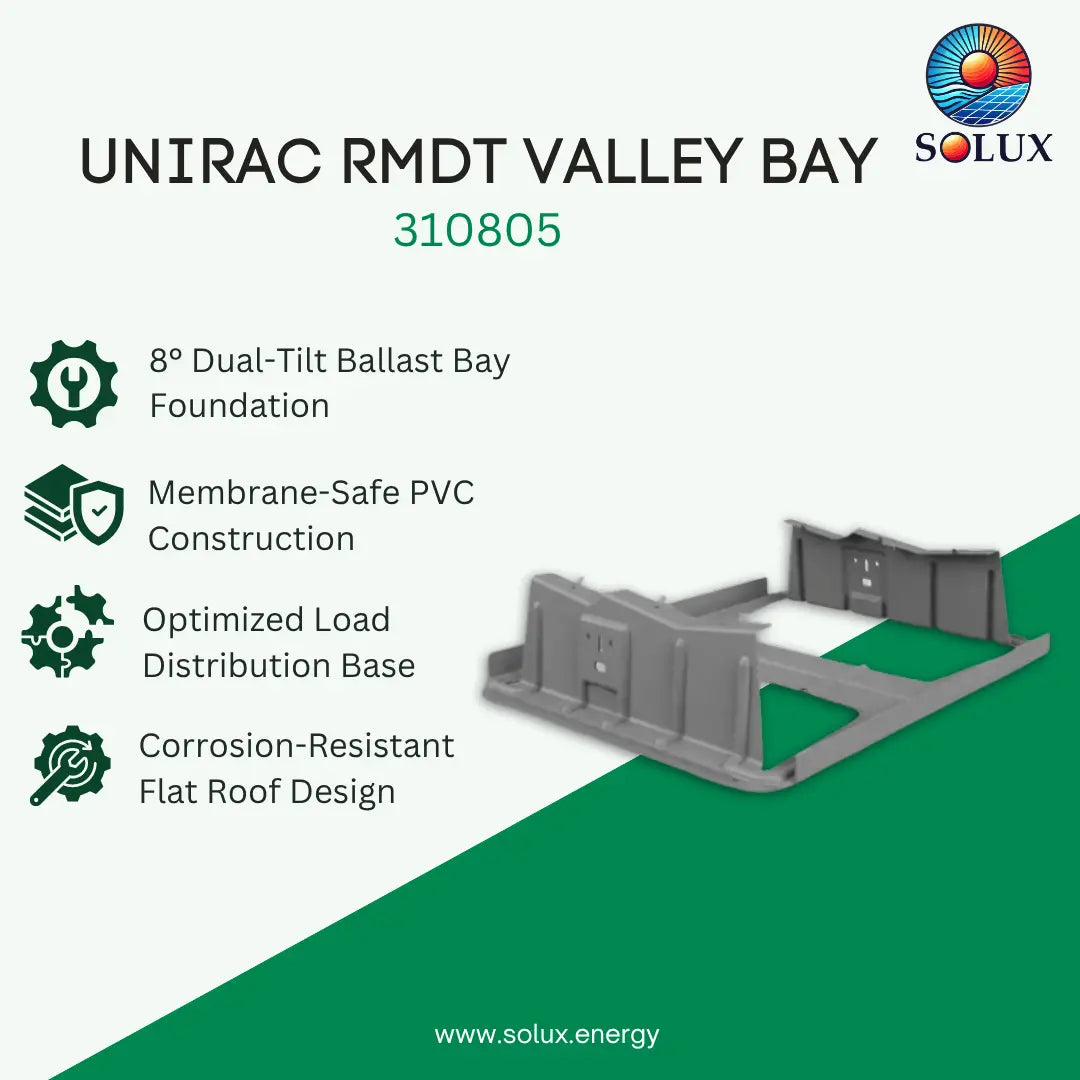 Unirac RMDT VALLEY BAY, PVC (Sold Individually, Pkg Qty 200)