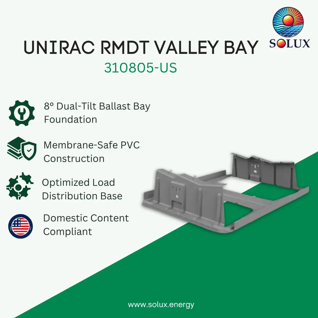 Unirac RMDT VALLEY BAY, PVC (Sold Individually, Pkg Qty 200)