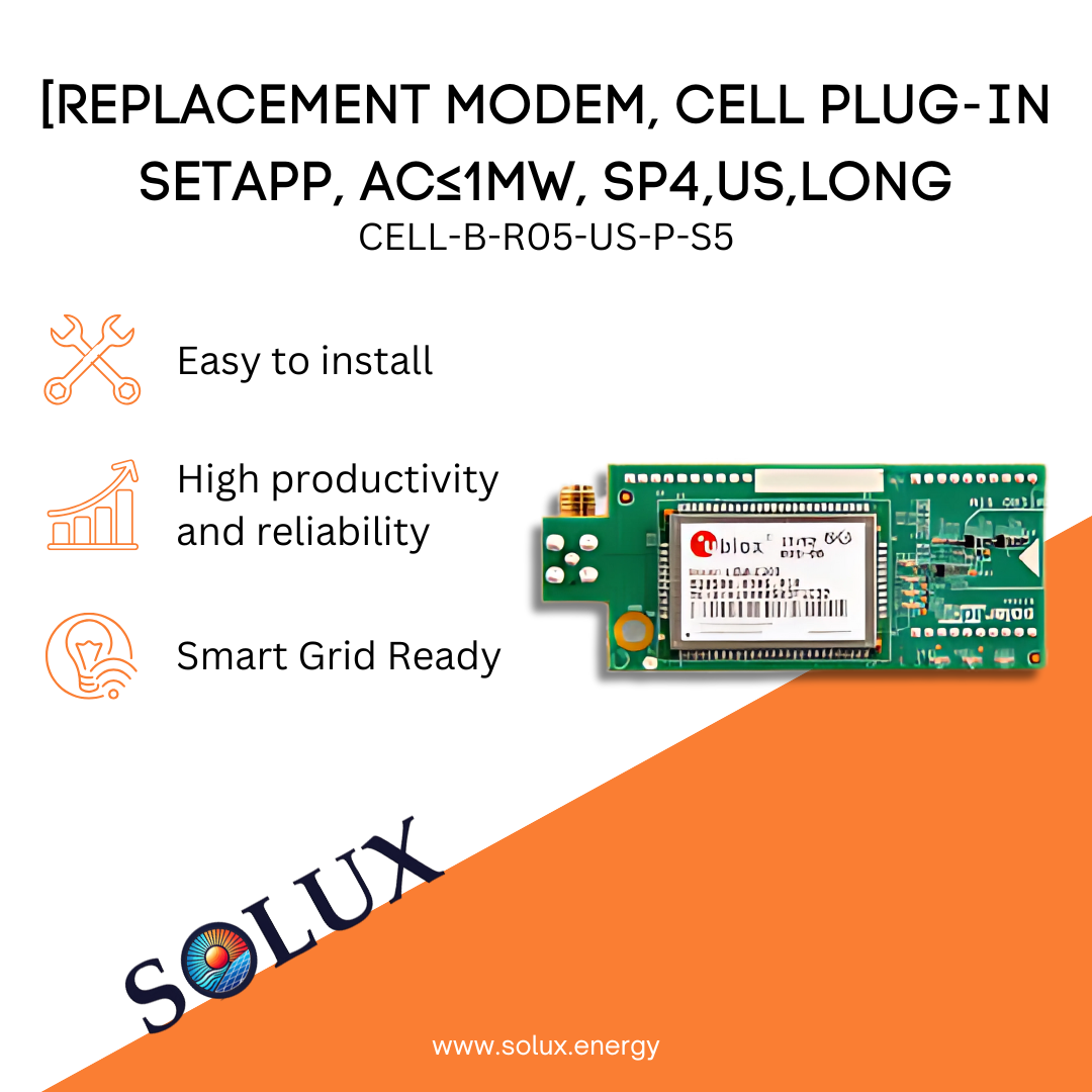 Solaredge Cell Modems SolarEdge Cell Modem Replacement for SetApp Inverters – Solux, LLC