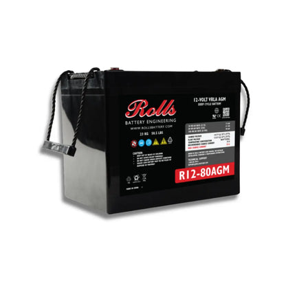 Rolls Surrette R12-80AGM 12VDC 81Ah AGM Deep Cycle Battery