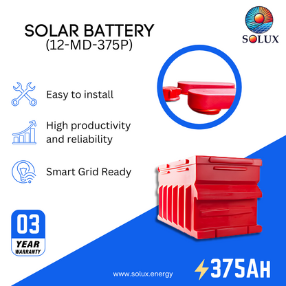 This is an image of Rolls Surrette 12-MD-375P 12V 375Ah Deep Cycle Batteries