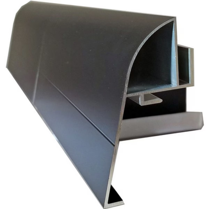 Roof Tech RT-RT3-03-SK80BL Apex Skirt a metal architectural profile on a white background