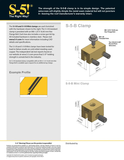 S5-B mounting clamp
