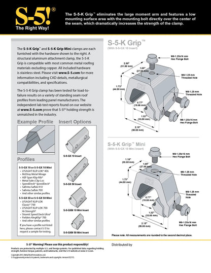 S5-GXM-50-Insert grip insert