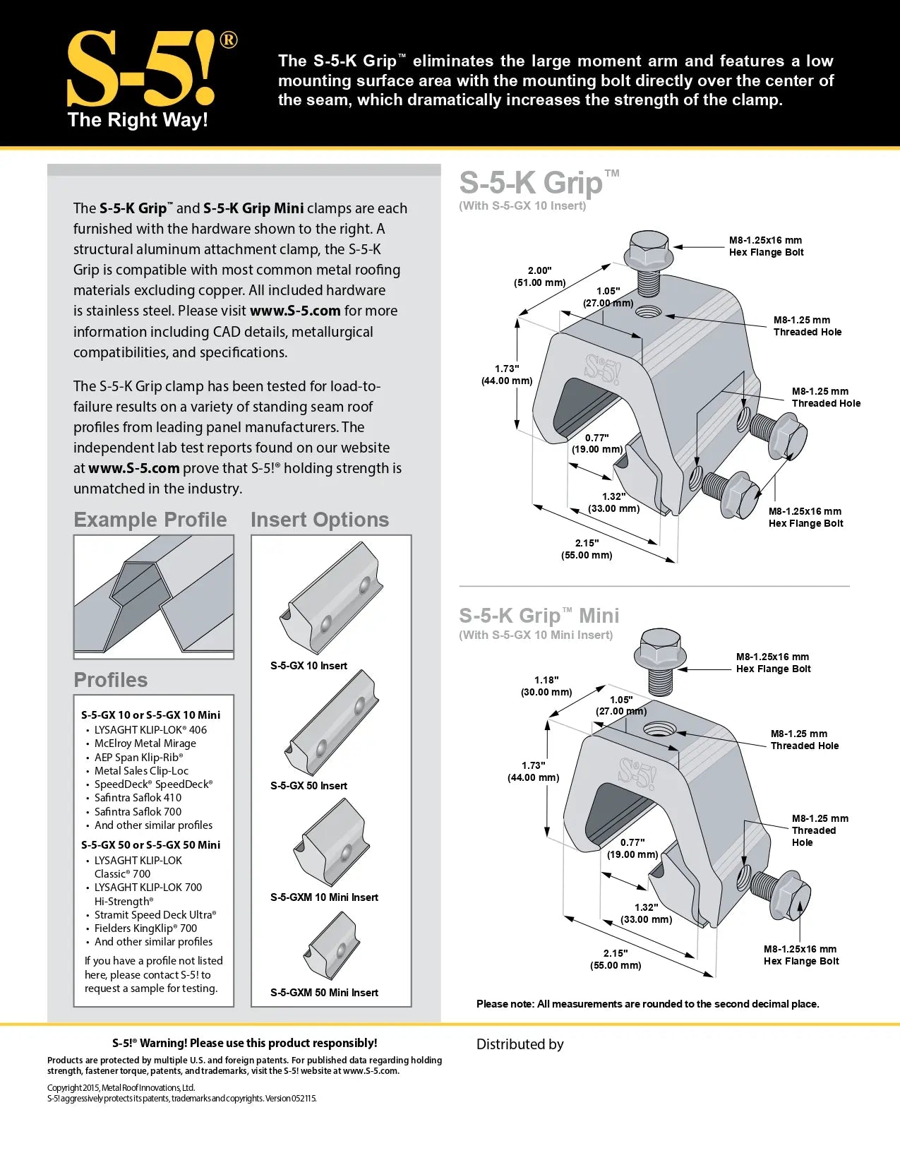 S5-GX-50-Insert aluminum insert