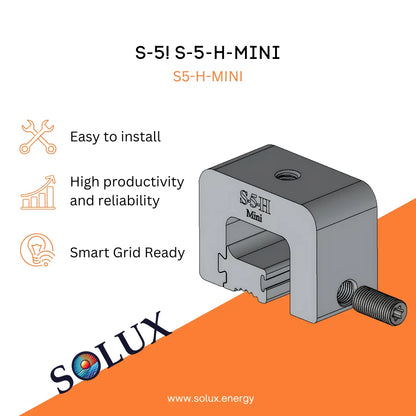This is an image of S-5! S5 Mini Clamp 45 Degree Horizontal / Partially Seamed