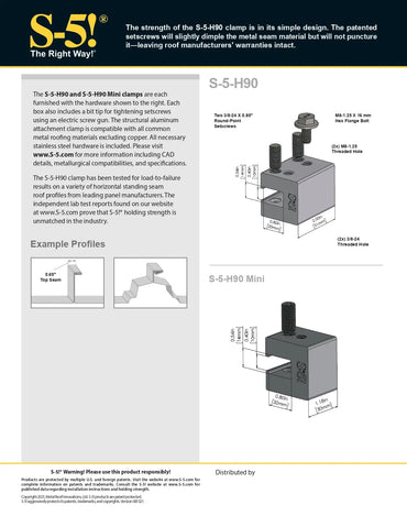 S5-H90-MINI mini clamp