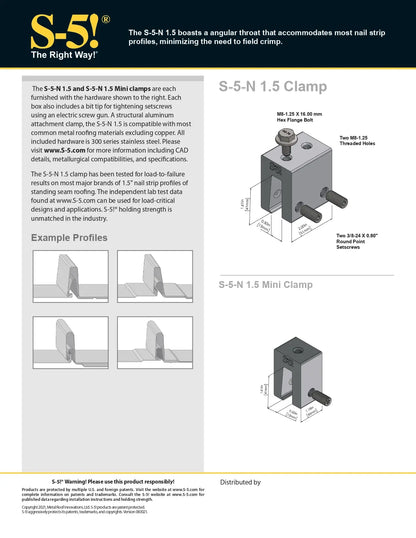 S5-N-1.5-MINI s 5 n mini clamp