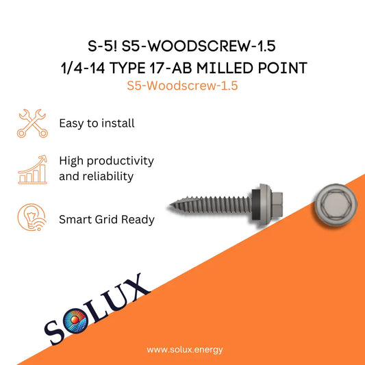 This is an image of S-5! Metal to Wood Screw (1.5" & 2.5")