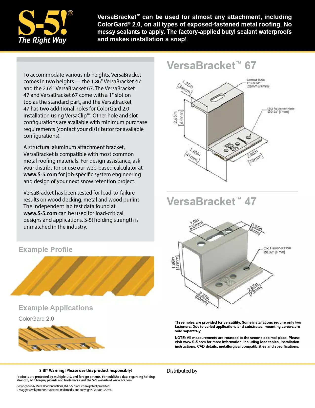S5-VERSABRACKET-67 s5 versabracket