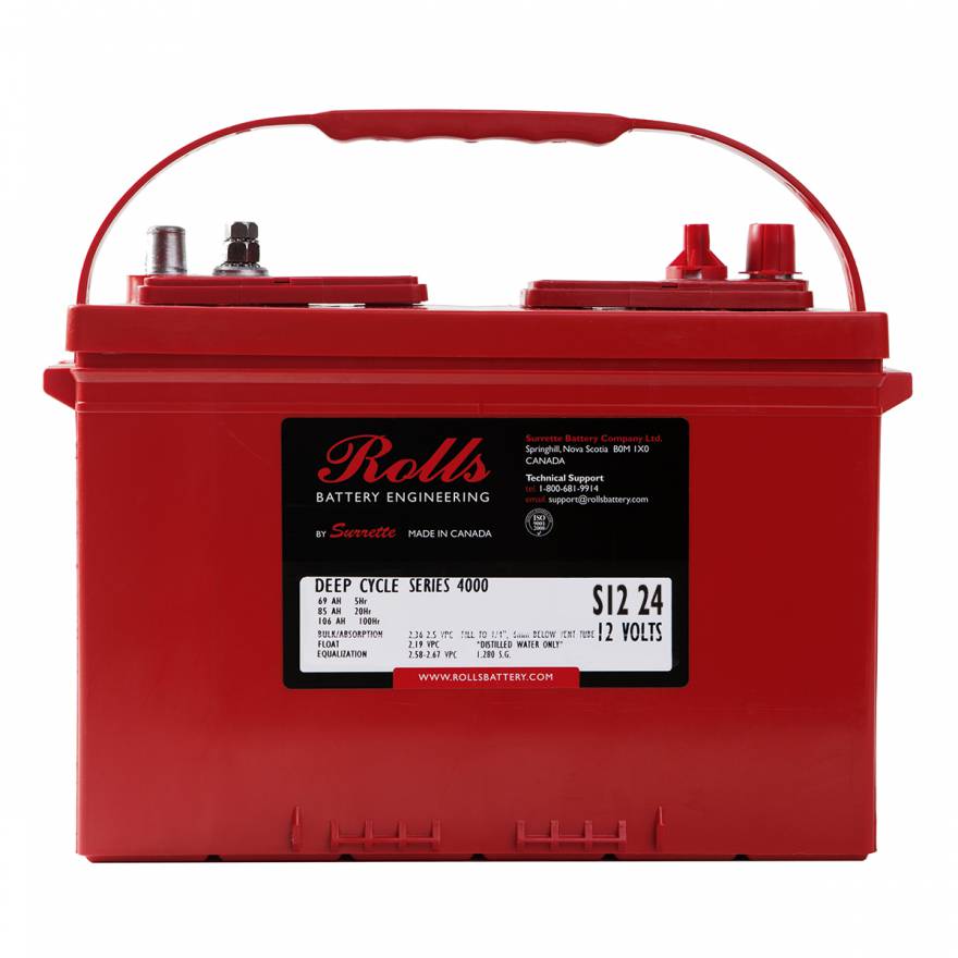 Rolls Surrette 12D24 12VDC 85Ah Deep Cycle Battery