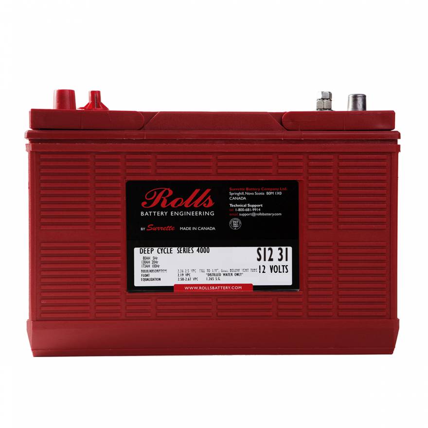 Rolls Surrette 12D31 12VDC 130Ah Deep Cycle Battery