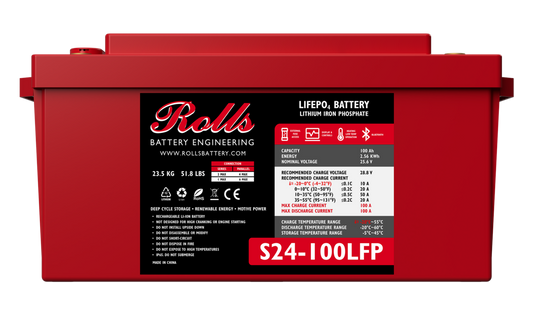 Rolls Surrette S24-100LFP 24VDC 100Ah Lithium Battery