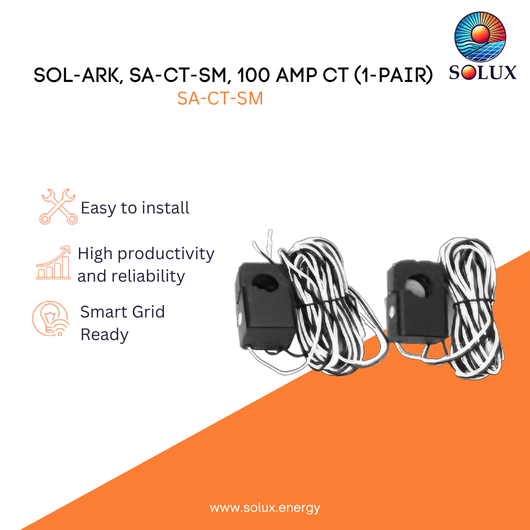 Sol-Ark, SA-CT-SM, 100 Amp CT (1-Pair)