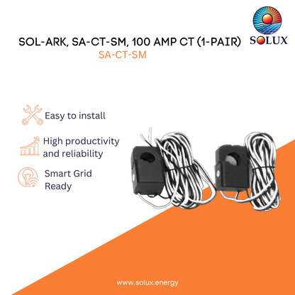 Sol-Ark, SA-CT-SM, 100 Amp CT (1-Pair)