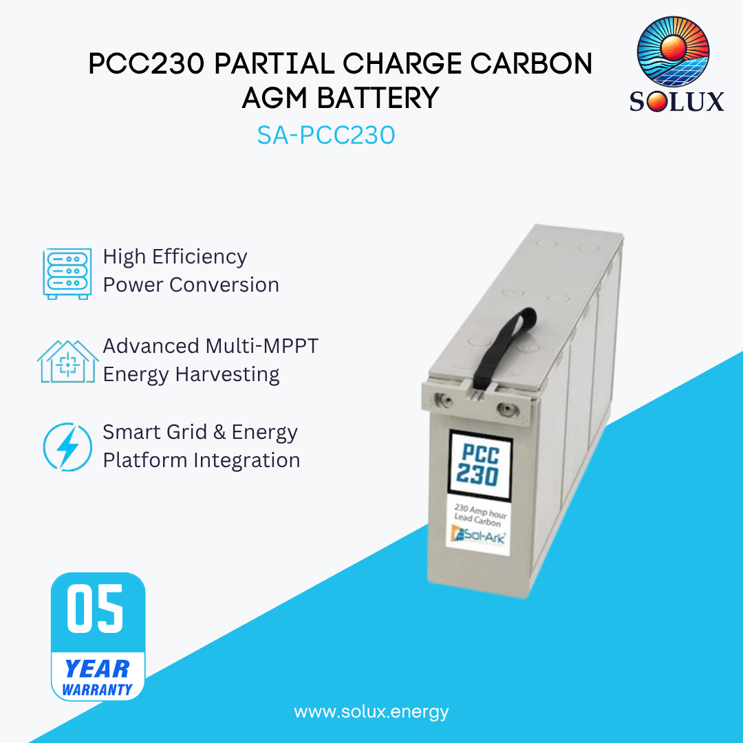 PCC230 PARTIAL CHARGE CARBON AGM BATTERY 2.8KWH 3