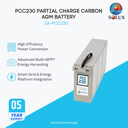 PCC230 PARTIAL CHARGE CARBON AGM BATTERY 2.8KWH 3
