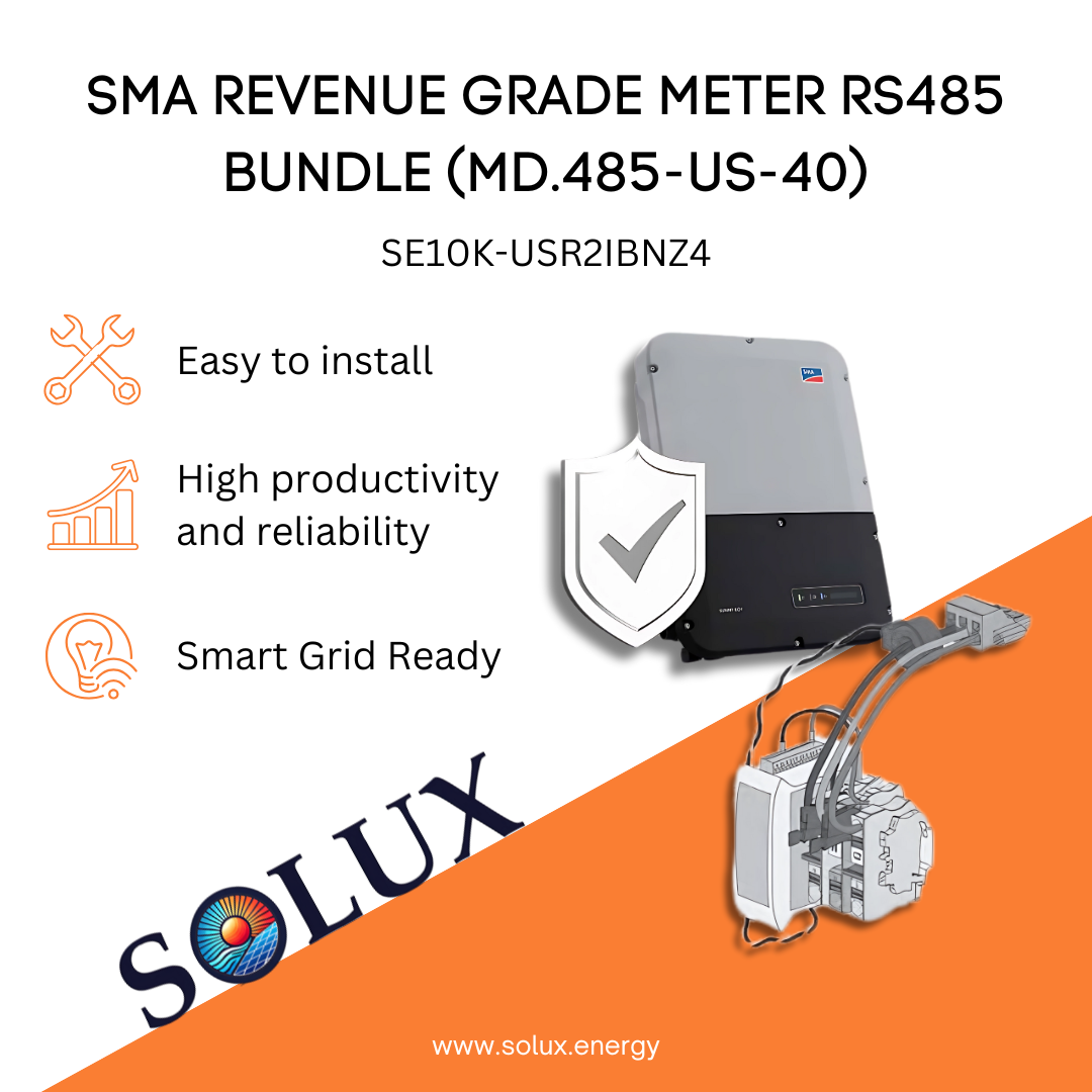 This is an image of  Revenue Grade Energy Meter SMA RS485 Comm Bundle
