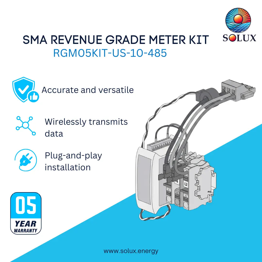 SMA Revenue Grade Meter RS485 Bundle - Includes RS485 Comm Module (MD.485-US-40)