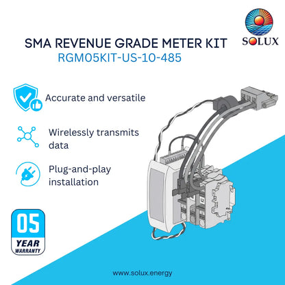 SMA Revenue Grade Meter RS485 Bundle - Includes RS485 Comm Module (MD.485-US-40)