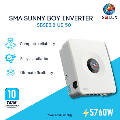 SMA Sunny Boy Smart Energy SBSE5.8-US-50 5.8kW Hybrid Inverter