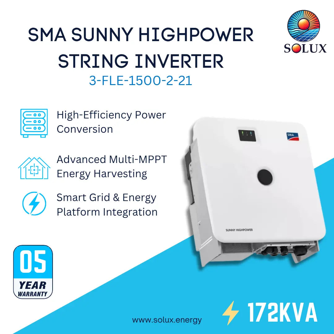 SMA Sunny Highpower PEAK3 FLEX-US-21 (SHP X-US-21) 172KVA 660VAC String Inverter (made to order, 4-6 month lead time)