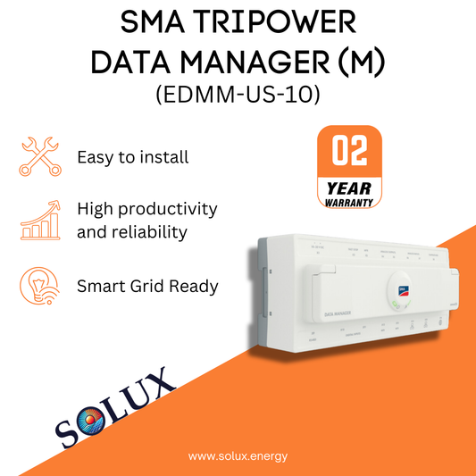 The sma data manager m edmm-us-10 is the central communication and monitoring unit for your SMA solar system.