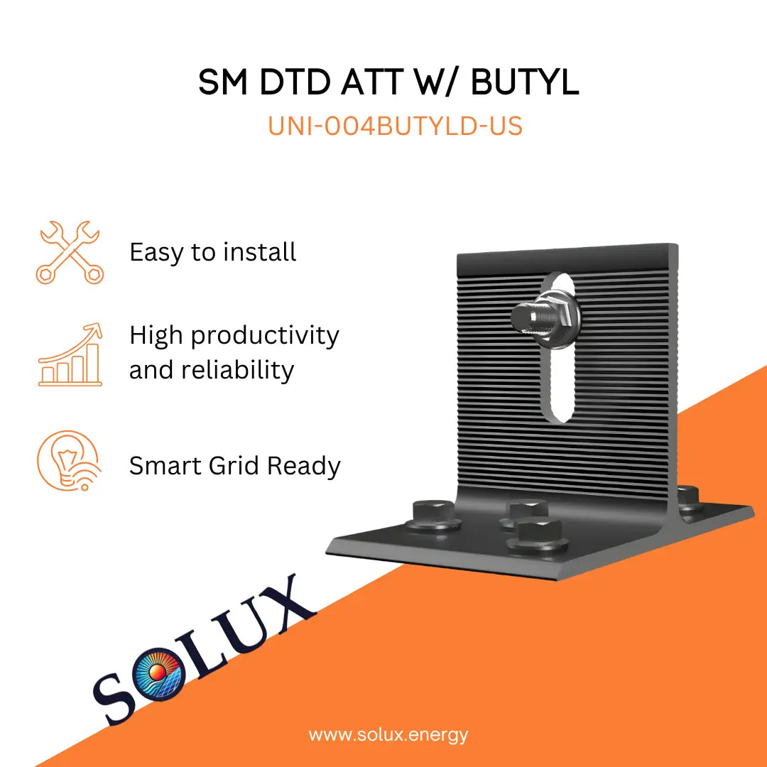 This is an image of Roof Deck Attachment Solar Mount W/ BUTYL